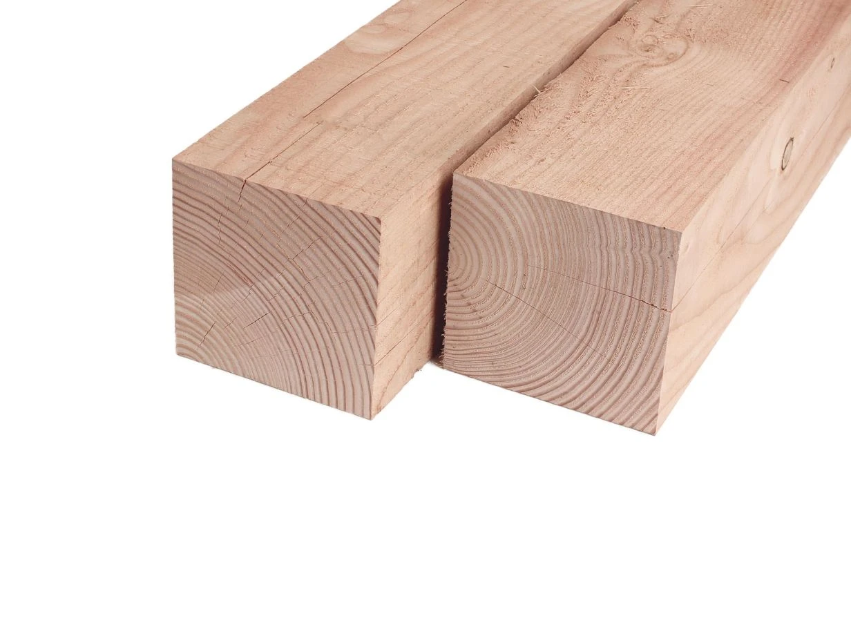 Douglas Paal 20 x 20 cm (200 x 200 mm) Fijnbezaagd - Lengte 400 cm - Afbeelding 1